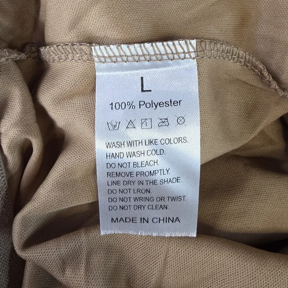 Elegant Tan Tiered Layered Tulle Skirt Size Large NWOT - Picture 3 of 4